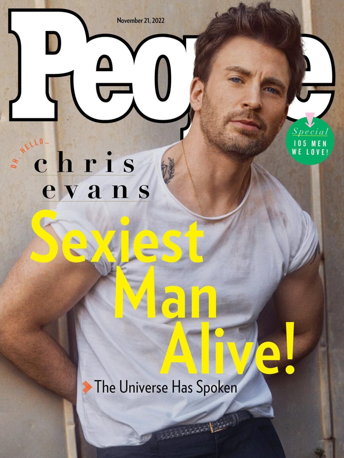 Chris Evans Is Peoples 2022 Sexiest Man Alive My Mom Will Be So 